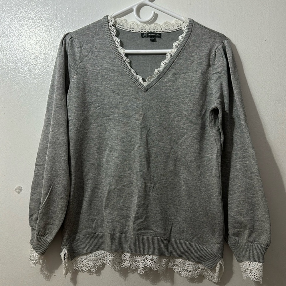 Adrianna Papell gray sweater